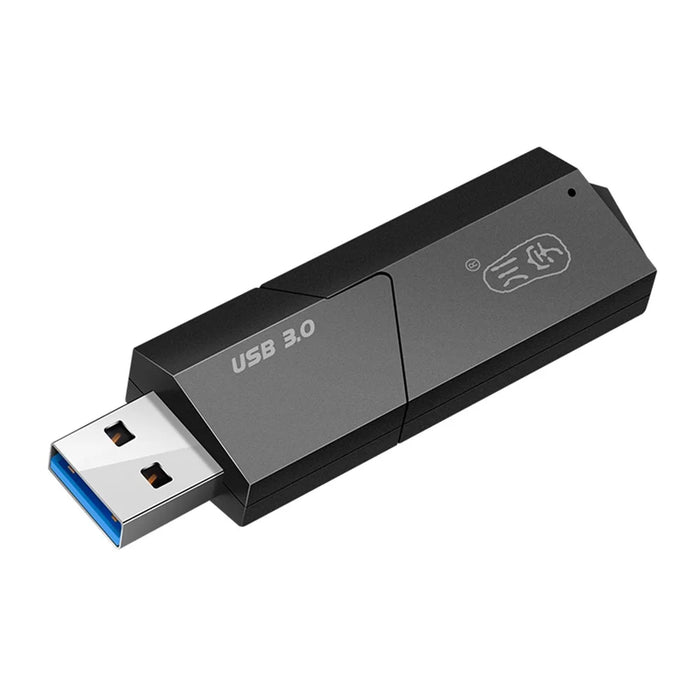 KAWAU C307 Mini Portable USB3.0 Card Reader SD+TF 2-in-1 Card Reader with Cover / Single Drive Letter - 1