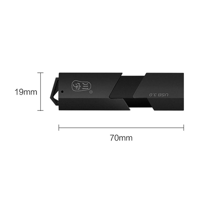 KAWAU C307 Mini Portable USB3.0 Card Reader SD+TF 2-in-1 Card Reader with Cover / Single Drive Letter - 7