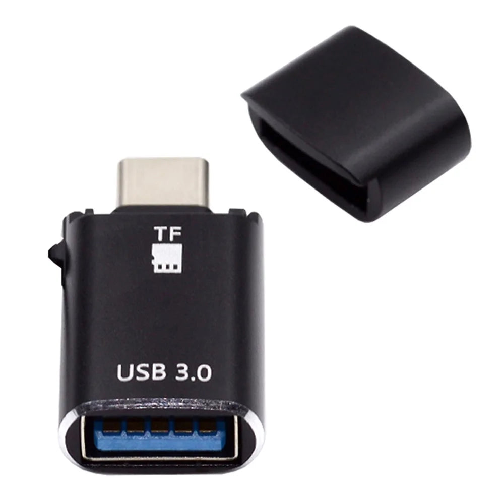 UC-035-TF 10Gbps Type-C to USB 3.0 Female OTG+TF Card Reader Adapter for Laptop Tablet Phone - 1