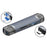 MICRODRIVE 6-in-1 Aluminum Alloy Card Reader with USB2.0 / Type-C Plug - Grey - 1