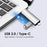 MICRODRIVE 6-in-1 Aluminum Alloy Card Reader with USB2.0 / Type-C Plug - Grey - 4