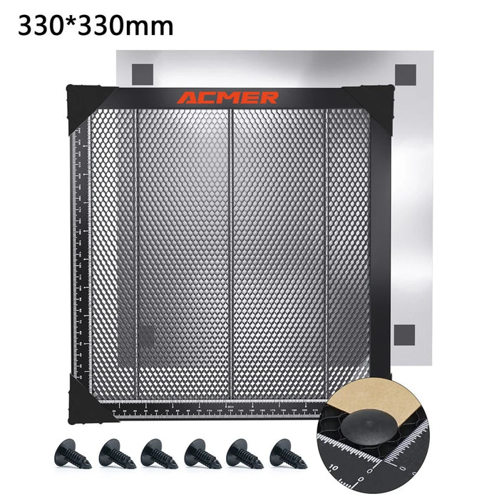 ACMER E10 330x330mm Aluminum Laser Bed Honeycomb Hole Working Table Panel - 1