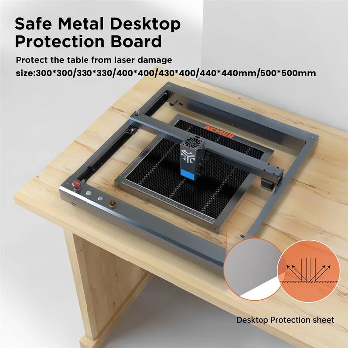 ACMER E10 330x330mm Aluminum Laser Bed Honeycomb Hole Working Table Panel - 6