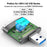 For PC Laptop Camera 2-in-1 SD / TF to USB 3.0 Card Reader Supports SDHC SDXC MMC UHS-I - Tarnish - 2