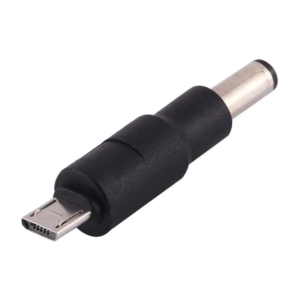 10Pcs DC Power Plug 5.5 x 2.1mm Male To Micro USB Male Adapter - 1