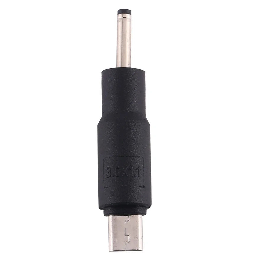 10Pcs DC Power Plug 3.0 x 1.1mm Male To Micro USB Male Adapter - 3