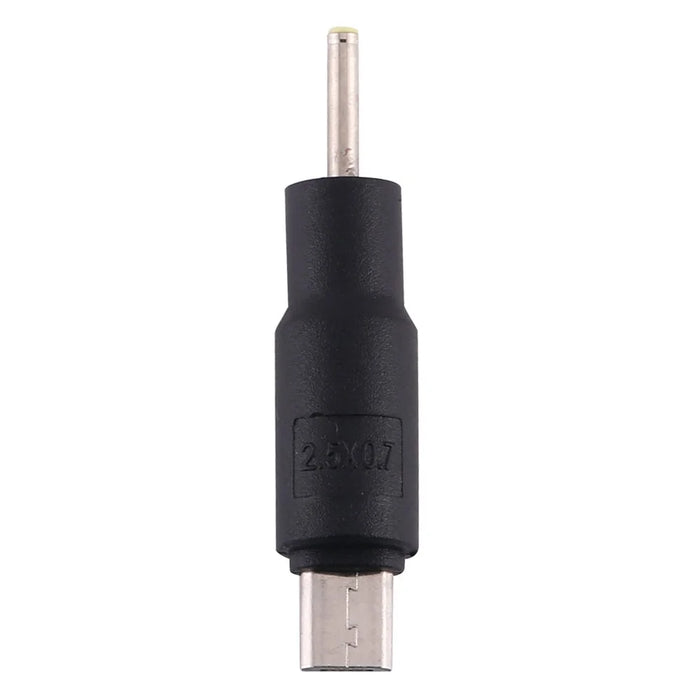 10Pcs DC Power Plug 2.5 x 0.7mm Male To Micro USB Male Adapter - 3