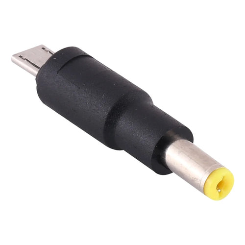 10Pcs DC Power Plug 5.5 x 1.7mm Male to Micro USB Male Adapter - 1