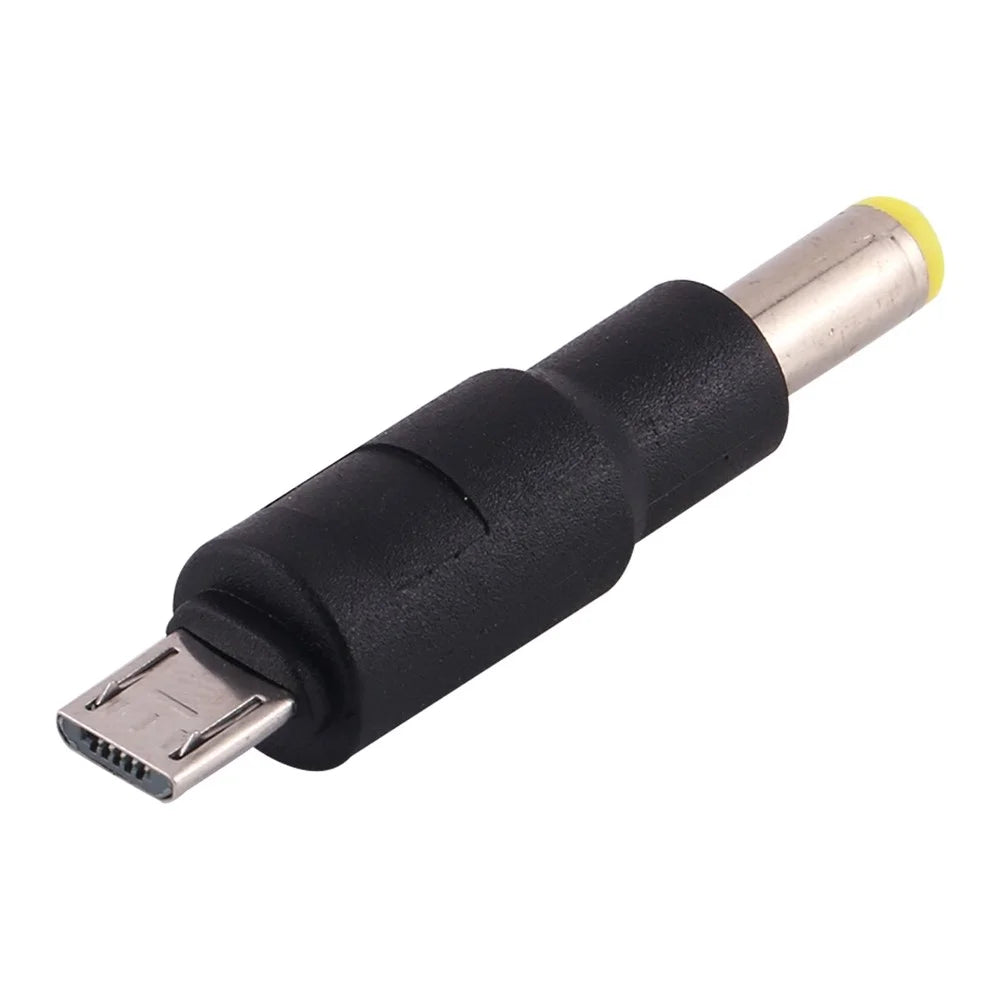10Pcs DC Power Plug 5.5 x 2.5mm Male To Micro USB Male Adapter - 1