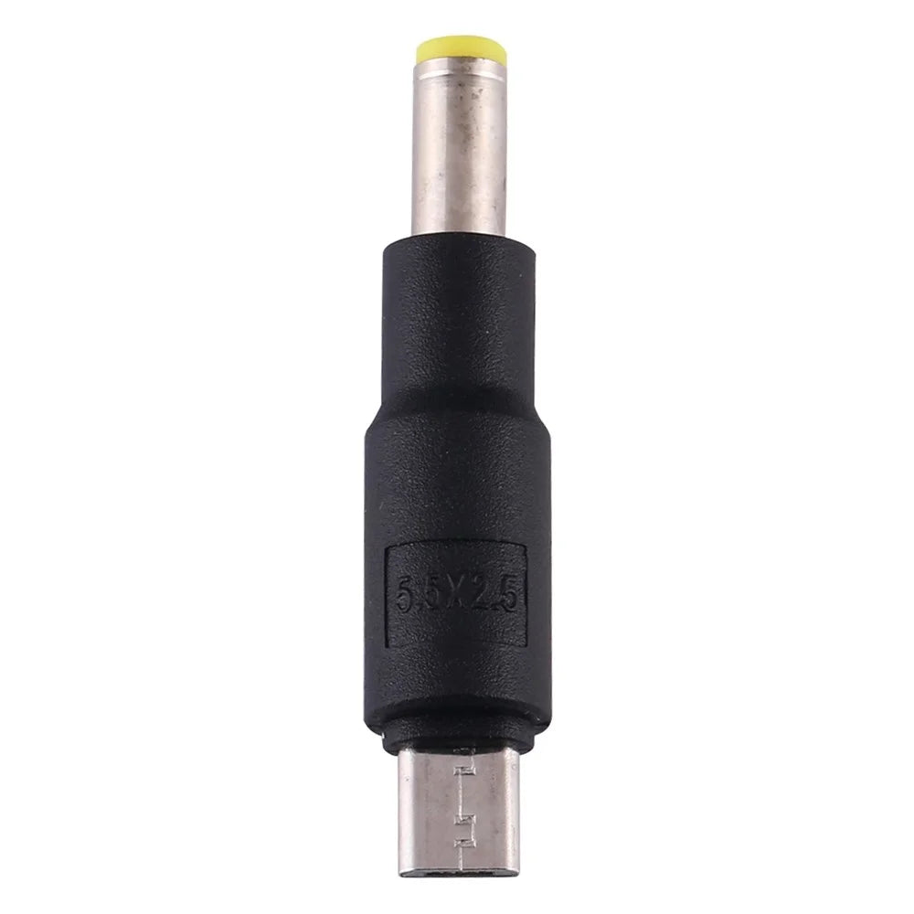 10Pcs DC Power Plug 5.5 x 2.5mm Male To Micro USB Male Adapter - 3