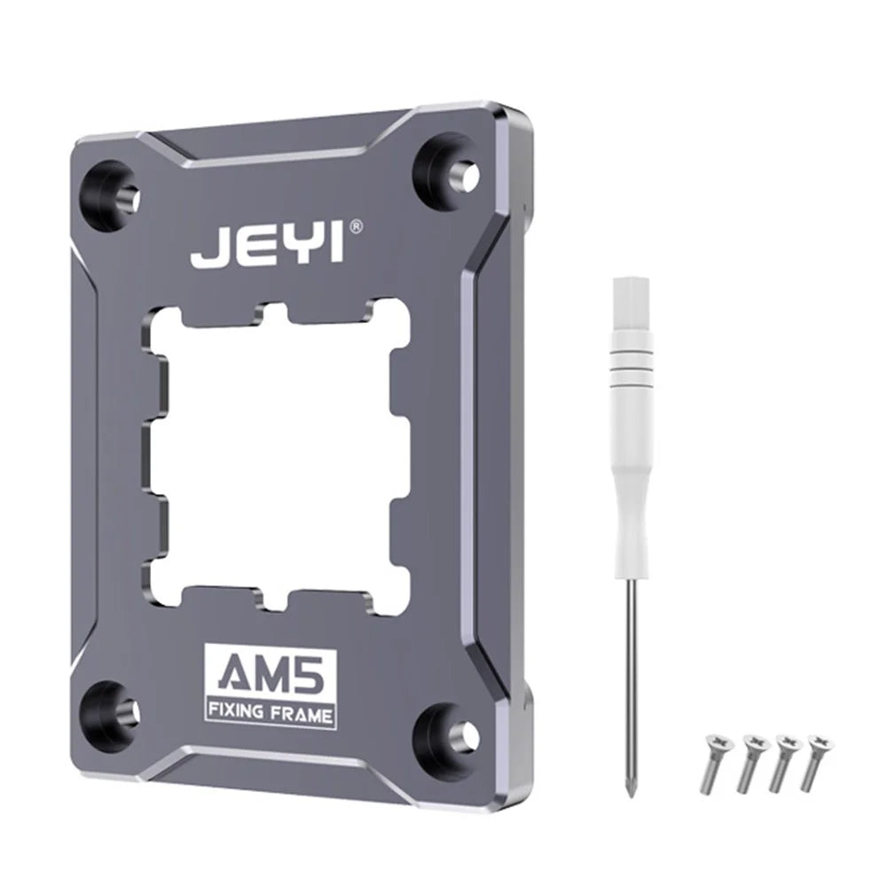 JEYI AM5 CPU Anti-Bending Socket Frame Aluminum Alloy AMD Bending Corrector Fixing Holder for AMD Ryzen R97950X / R97900X - 1