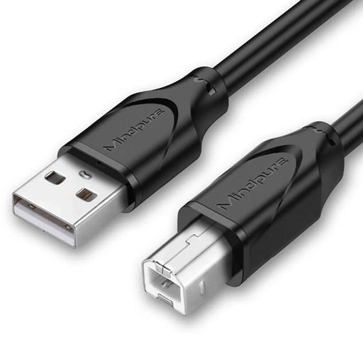 MINDPURE US002 0.5m USB2.0 Male to Square USB Type-B Male Printer Cable Computer Printing Connection Cord - Black - 1