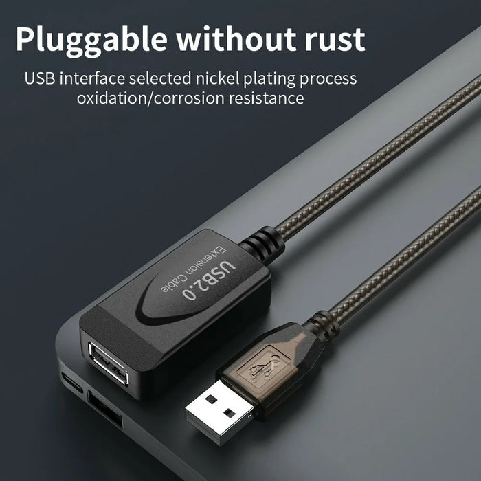 U201 10m USB2.0 Male to Female PVC Extension Cable Conference Camera Scanner Conversion Cord - 3