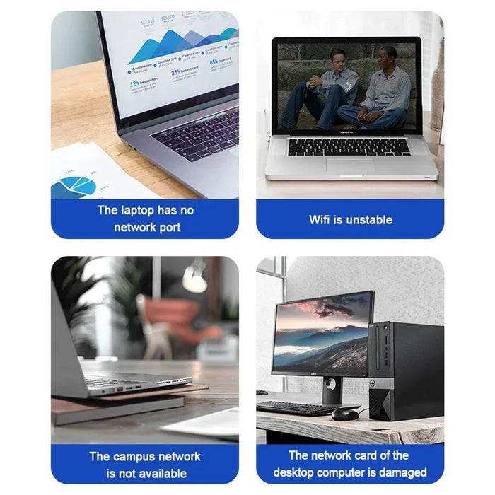 1.2m Gigabit Ethernet USB Adapter Cable USB3.0 to RJ45 LAN Network Cable 1000 / 100 / 10Mbps for Laptop / Desktop - 4