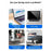 2m Elbow USB-C to Ethernet Adapter Cable 1000 / 100 / 10Mbps Gigabit RJ45 LAN Network Wire - 7