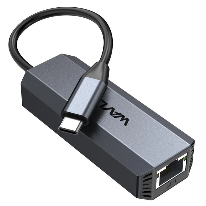 WAVLINK WL-NWU341G USB-C to 5000Mbps RJ45 LAN Ethernet Laptop Network Adapter - 1