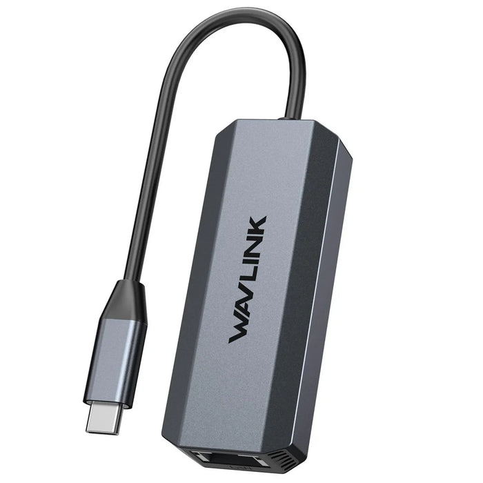 WAVLINK WL-NWU341G USB-C to 5000Mbps RJ45 LAN Ethernet Laptop Network Adapter - 2