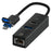 8Pin / USB to USB-A USB-C RJ45 Network Adapter 100Mbps Ethernet Connector - Black - 2