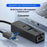 8Pin / USB to USB-A USB-C RJ45 Network Adapter 100Mbps Ethernet Connector - Black - 3