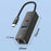 Type-C to USB-A USB-C RJ45 Network Adapter 100Mbps Ethernet Connector - Black - 7