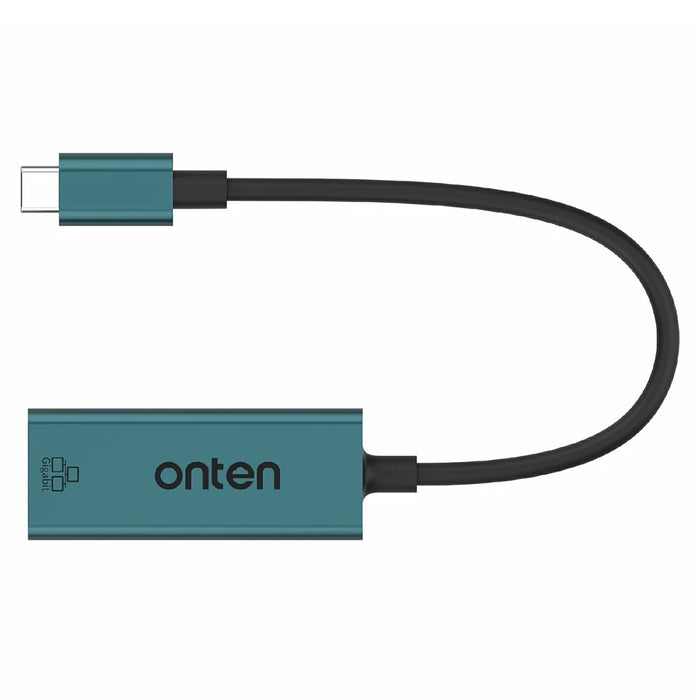 ONTEN 9598 USB-C to Ethernet Adapter Aluminum Alloy RJ45 Gigabit Network Converter - 3