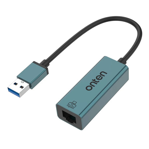 ONTEN 5225 USB 3.0 to RJ45 1000M Network Converter Aluminum Alloy Gigabit Ethernet Adapter - 1
