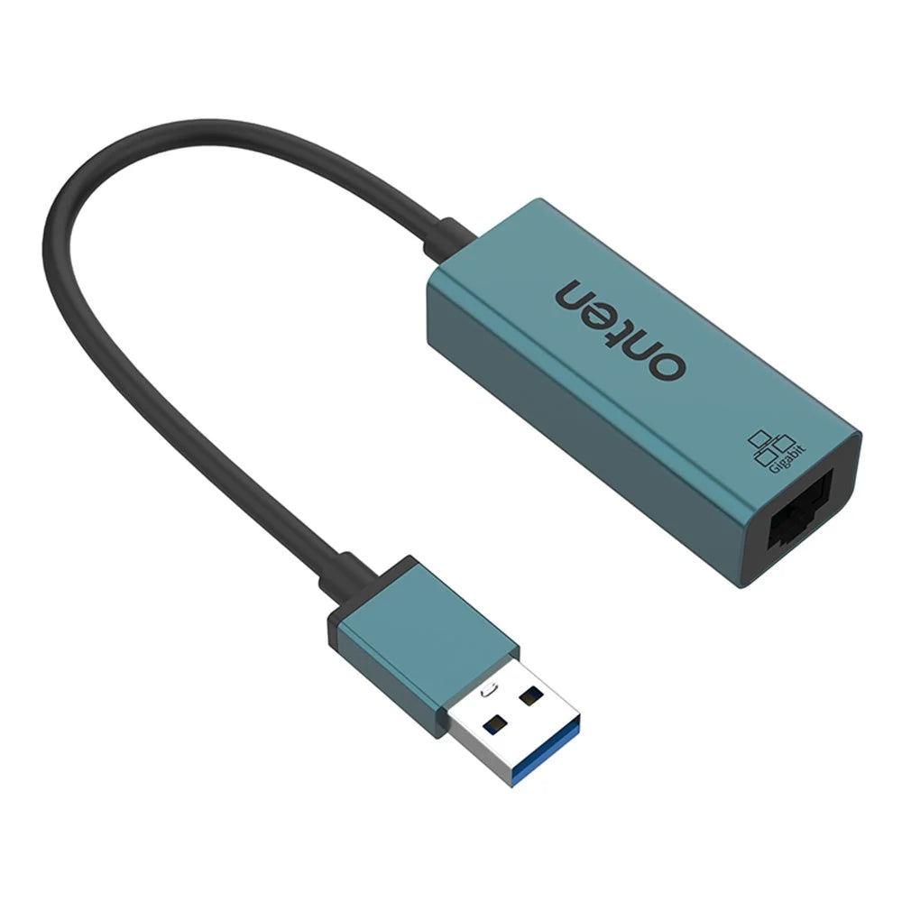 ONTEN 5225 USB 3.0 to RJ45 1000M Network Converter Aluminum Alloy Gigabit Ethernet Adapter - 3