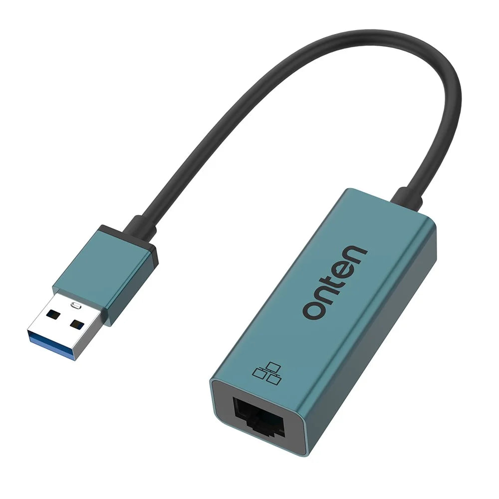 ONTEN 5225D USB to RJ45 Adapter Network Converter 100 / 10Mbps Ethernet LAN Connector - 1