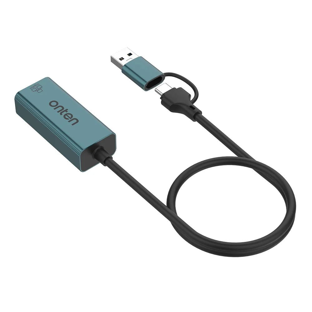 ONTEN UE106+ USB / Type-C Network Adapter 1000M Gigabit Ethernet Connector - 3