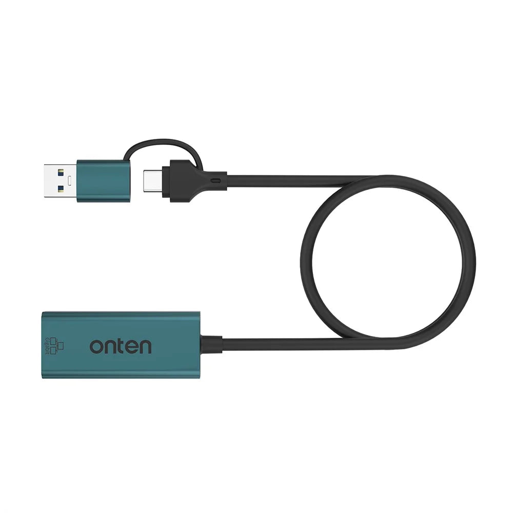 ONTEN UE106+ USB / Type-C Network Adapter 1000M Gigabit Ethernet Connector - 4
