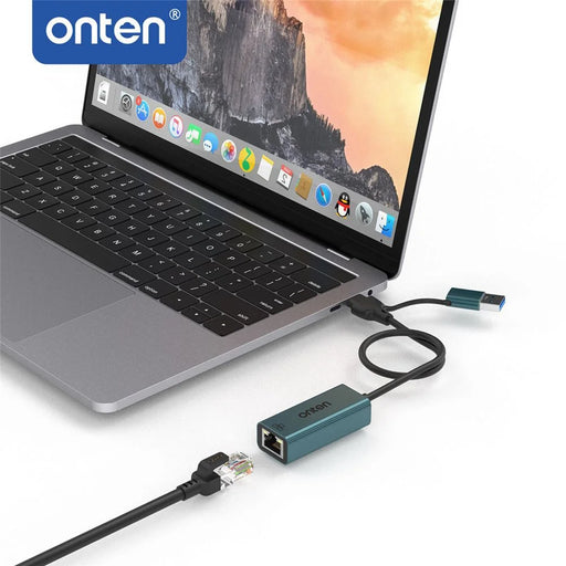 ONTEN UE106 USB 2.0 / Type-C to RJ45 Network Adapter 100M / 10M Ethernet Converter - 2