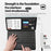 AJ1027 USB + Type-C Dual Port 5 in 1 Adapter Type-C 3xUSB RJ45 Ethernet Network Hub - 6