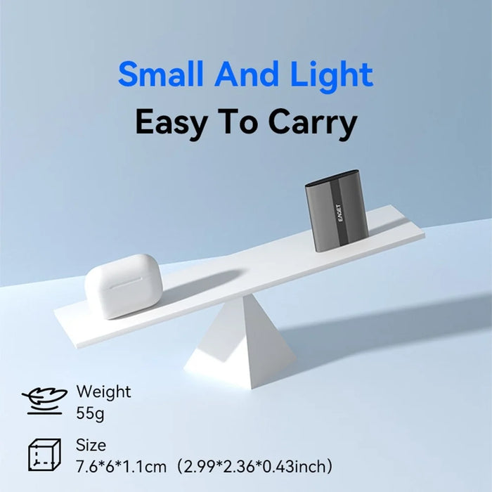 EAGET ET-M8 1TB Portable SSD 500MB / S High Speed Aluminum Alloy Type C External Solid State Drive - 5
