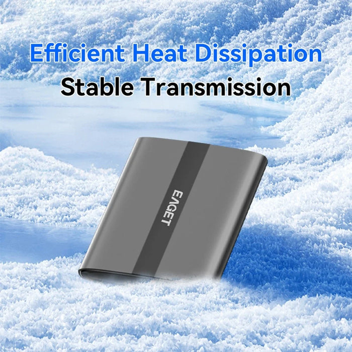 EAGET ET-M8 1TB Portable SSD 500MB / S High Speed Aluminum Alloy Type C External Solid State Drive - 6