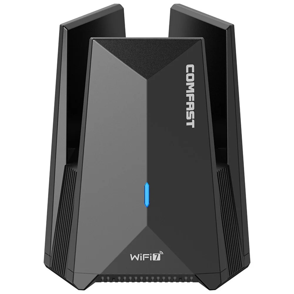 COMFAST CF-987BE Tri-band 6500Mbps High Speed WiFi7 USB 3.0 Wireless Network Adapter with 2 Antennas - 1
