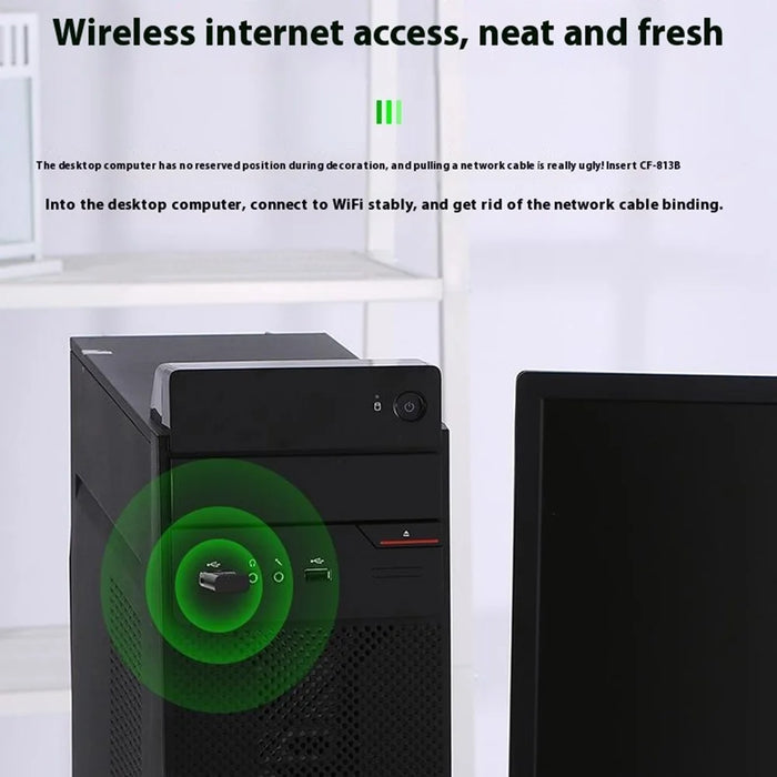 COMFAST CF-813B Wireless Network Adapter WiFi / BT 2 in 1 USB Dongle Network Card for Computer - 7