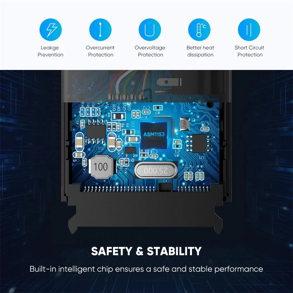 UGREEN USB 3.0 to SATA Hard Drive Adapter with UASP SATA III to USB Converter for 2.5 inch 3.5 inch Hard Drives Disk - 3