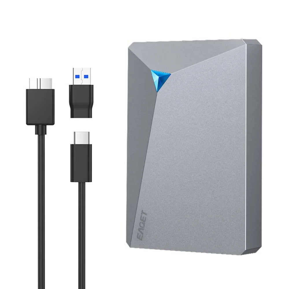 EAGET G20 Ultra Portable External Hard Drive 2TB USB 3.0 200MB / s High Speed HDD for PC PS4 PS5 Xbox - 1