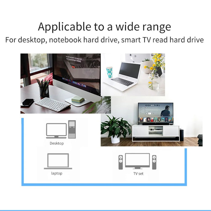 BLUEENDLESS US25 USB SATA 3 Cable SATA to USB 3.0 OTG Adapter Support 2.5 inch External Hard Drive HDD SSD Case - 4