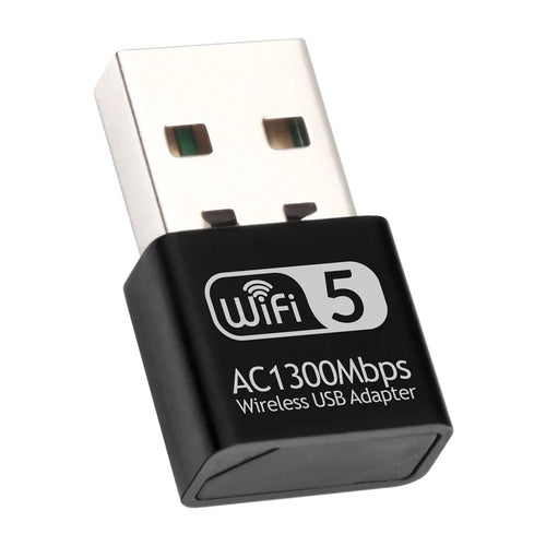 1300Mbps USB WiFi Adapter 2.4 / 5Ghz Dual Band Wireless Ethernet LAN USB WiFi Dongle for Desktop PC / Laptop - 1
