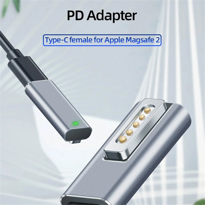 Type-C Female to for Magsafe 2 Converter PD Fast Charging Metal Adapter for MacBook - 2