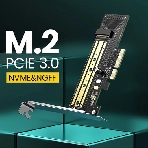 UGREEN 70503 PCIe to M2 Adapter M.2 NVMe PCI Express Adapter 32Gbps PCI-E Card x4/8/16 M&B Key SSD Computer M.2NME to PCIe 3.0 Expansion Card - 2