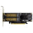 2280 PCI-E 3.0 X16 to NGFF M.2 NVMe AHCI SSD Adapter Card for M Key B Key mSATA Solid State Drive - 2