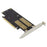 2280 PCI-E 3.0 X16 to NGFF M.2 NVMe AHCI SSD Adapter Card for M Key B Key mSATA Solid State Drive - 4