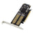 2280 PCI-E 3.0 X16 to NGFF M.2 NVMe AHCI SSD Adapter Card for M Key B Key mSATA Solid State Drive - 5