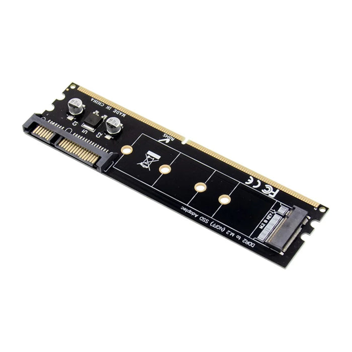2280 DDR2 to M.2 Hard Drive NGFF Adapter HDD SSD Solid State Memory Expansion Card - 1