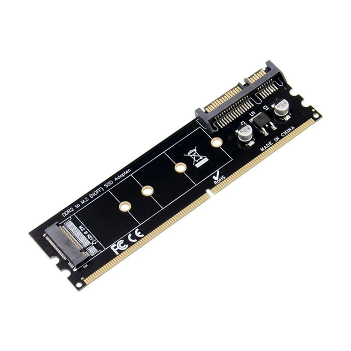 2280 DDR2 to M.2 Hard Drive NGFF Adapter HDD SSD Solid State Memory Expansion Card - 4