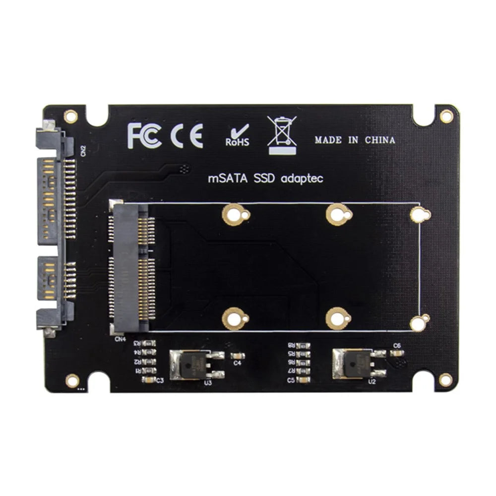 2.5 inch SSD Card SATA to mSATA SSD Solid State Drive Conversion Expansion Adapter Card - 2