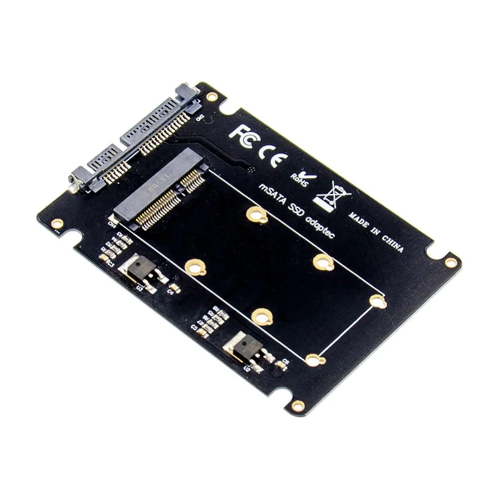 2.5 inch SSD Card SATA to mSATA SSD Solid State Drive Conversion Expansion Adapter Card - 3
