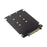 U.2 to M.2 NVMe SSD Adapter Solid State Drive Expansion Card M.2 B+M Conversion Card 2280 - 5